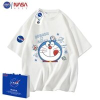 Nasv ASEE Joint Doremon Áo Thun Nam Rời Thể Thao Mùa Hè Cotton Nguyên Chất Tay Ngắn