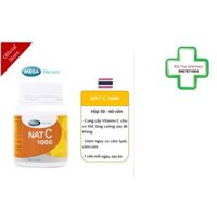 NAT C 1000mg Lọ - 30 viên uống, viên bổ sung vitamin c