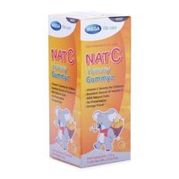 Nat C Yummy Gummyz Kẹo Dẻo Nat C Yummy Gummyz Bổ Sung Vitamin C Tăng Cường Sức Đề Kháng