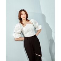 Natalie Top - Áo Croptop nữ kiểu cổ yếm khoét tròn cách điệu