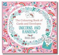National Trust The Colouring Book of Cards and Envelopes - Unicorns and Rainbows