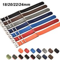 Nato Nylon Dây Đeo Đồng Hồ 18mm 20mm 22mm 24mm Dây Đeo Cổ Tay Đa Năng Nam Nữ Dây Đồng Hồ Phụ Kiện