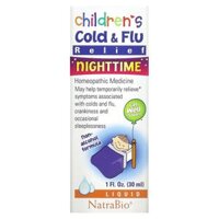 NatraBio Children’s Cold & Flu Relief Liquid Nighttime 1 fl oz (30 ml)