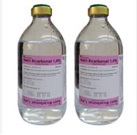 Natri Bicarbonat 1.4% điều chỉnh nhiễm toan chuyển hóa và kiềm hóa nước tiểu 500ml