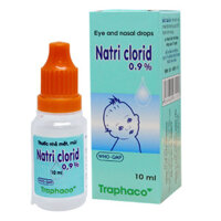 Natri Clorid 0.9%, giúp nhỏ mắt hoặc rửa mắt, chống kích ứng mắt