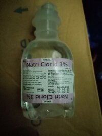NATRI CLORID 3% 100 ml dịch truyền đẵng trương ( thùng 80 chai)