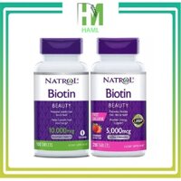 Natrol Biotin 5000 Mcg 250 Viên Của Mỹ - Biotin 5000 mcg, viên uống làm đẹp da,mọc tóc.