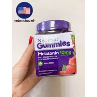 Natrol - Melatonin Sleep Support Strawberry 10 mg / GUMMIES hỗ trợ cho một giấc ngủ sâu vị DÂU TÂY