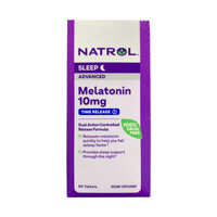 Natrol Sleep Advanced Melatonin 10mg giúp ngủ ngon 60 viên