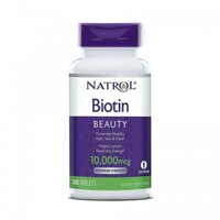 Natrol Viên Uống Mọc Tóc Biotin 10000 Mcg 100 Viên