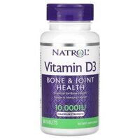 Natrol Vitamin D3 Bone & Joint Health Maximum Strength 10.000 IU 60 Tablets