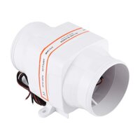 NATRUSS 4in Air Blower Six‑Blade Fan in‑Line Air Blower, Electric Air Blower Bilge, for 4in Diameter Hose Engine Compartments