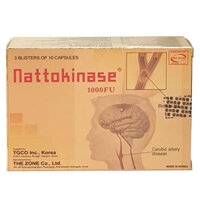 Nattokinase 1000FU, hỗ trợ trị tắc nghẽ mạch máu, các cục máu đông