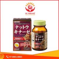 NATTOKINASE Orihiro viên uống Tpbvsk - Chống Đột Quỵ, Chuẩn Nhật Bản, Hộp/60 viên