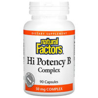Natural Factors Hi Potency B Complex 90 Capsules
