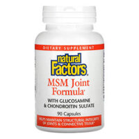 Natural Factors MSM Joint Formula with Glucosamine & Chondroitin Sulfate 90 Capsules