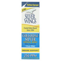 Natural Path Silver Wings Colloidal Silver Vertical Spray 250 PPM 1 fl oz (30 ml)