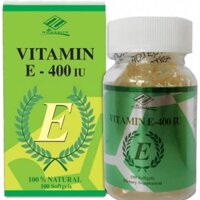 Natural Vitamin E 400IU Hộp 1 lọ 100 Viên Sản xuất tại Mỹ [Giá Tốt]