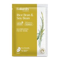 Naturals By Watsons Mặt Nạ Naturals By Watsons Làm Sáng Da Chiết Xuất Mầm Gạo & Đậu Nành Rice Bran & Soy Bean Illuminating 5g