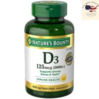 NATURE BOUNTY VITAMIN D3 2000IU, VIÊN UỐNG TĂNG CƯỜNG MIỄN DỊCH, CHẮC KHỎE XƯƠNG KHỚP (240 VIÊN)