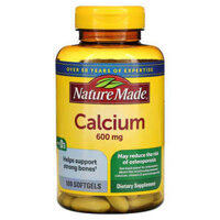 Nature Made Calcium with Vitamin D3 600 mg 100 Softgels