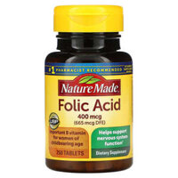 Nature Made Folic Acid 400 mcg 250 Tablets