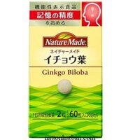 Nature Made Ginkgo Biloba 60 viên của Nhật