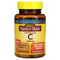 Nature Made Vitamin C with Rose Hips Time Release 1.000 mg 60 Tablets
