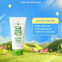 Nature Republic Sữa rửa mặt Soothing & Moisture Aloe Vera Foam Cleanser 150ml