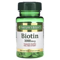 Nature’s Bounty Biotin 1,000 mcg 100 Coated Tablets