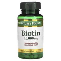 Nature’s Bounty Biotin 10.000 mcg 120 Rapid Release Softgels