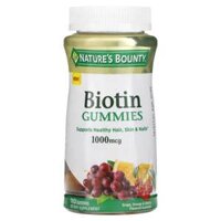 Nature’s Bounty Biotin Gummies Grape Orange & Cherry 1.000 mcg 110 Gummies
