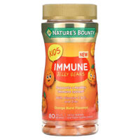 Nature’s Bounty Kid’s Immune Jelly Beans With Vitamins C & D and Zinc Orange 80 Jelly Beans