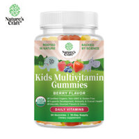Nature's Craft Kẹo dẻo tổng hợp hữu cơ dành cho trẻ em, vitamin tổng hợp hữu cơ thuần chay dành cho lứa tuổi từ 2+