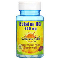 Nature’s Life Betaine HCL 350 mg 100 Tablets