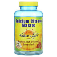 Nature’s Life Calcium Citrate Malate 120 Tablets