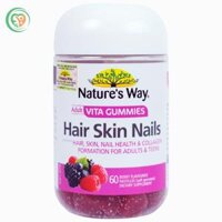 Nature’s Way Adult Vita Gummies Hair Skin Nails hỗ trợ da, tóc móng khỏe mạnh (Hộp 60 viên)