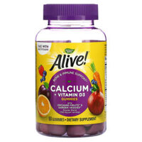 Nature’s Way Alive! Calcium + Vitamin D3 60 Gummies