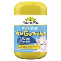 Nature's Way Calcium + Vitamin D Kids Smart Vita Gummies 120 viên