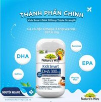 Natures Way Kids Smart Bursts DHA 300mg Triple Strength - Bổ sung DHA cho bé thông minh