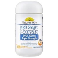 Nature's Way Kids Smart Bursts DHA 300mg Triple Strength 50 Viên dành cho trẻ em