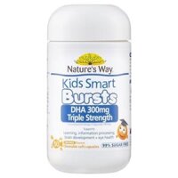 Nature's Way Kids Smart Bursts DHA 300mg Triple Strength 50 Viên dành cho trẻ em
