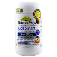 Nature’s Way Kids Smart DHA 300mg Triple Strength, hỗ trợ phát triển toàn diện hệ thần kinh ở trẻ