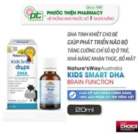 Nature's Way Kids Smart Drops DHA Dầu cá cho bé bổ sung dha nhập khẩu Úc 20ml nha thuoc phuoc thien dha dạng nước