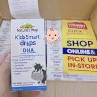 Nature’s Way Kids Smart Drops DHA Úc 20ml - Thực Phẩm Bổ Sung DHA Cho Trẻ