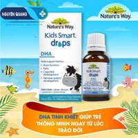 Natures Way Kids Smart Drops DHA- Hỗ trợ phát triển não bộ, thị lực cho bé