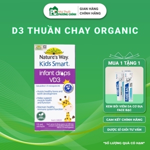 Nature’s Way Kids Smart Infant Drops VD3 Cho Trẻ Dưới 12 Tuổi - bổ sung vitamin d3