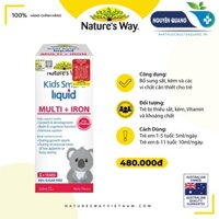 Natures Way Kids Smart Multi Iron Liquid - Bổ sung sắt và các vi chất cần thiết cho trẻ nhỏ