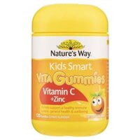 Nature's Way Kids Smart Vita Gummies Vitamin C + Zinc 120s Dành Cho Trẻ Em