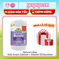 Nature’s Way Kids Smart Calcium + Vitamin D3 Burstlets Bổ Sung Canxi, Tăng Chiều Cao - me&beyespapa